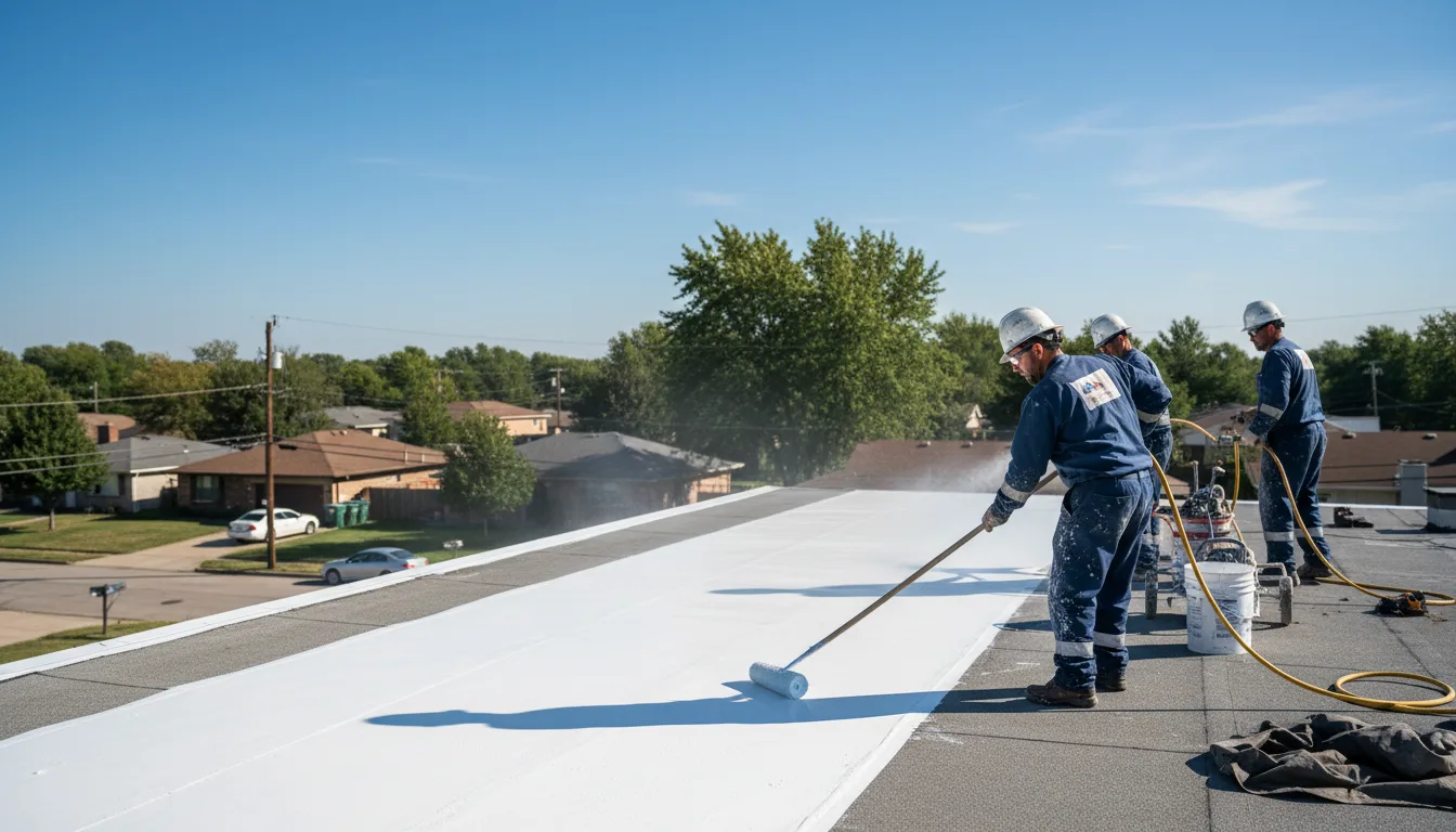 Commercial roof coating in Perry, MI near me